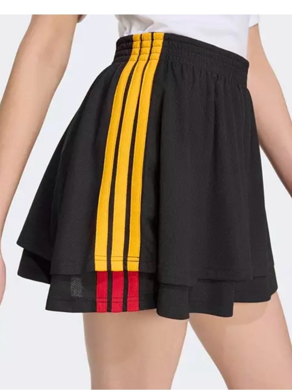 NEW adidas House of Tiro Skirt Tennis Pickleball Golf Side Stripes & Logo Sz.L